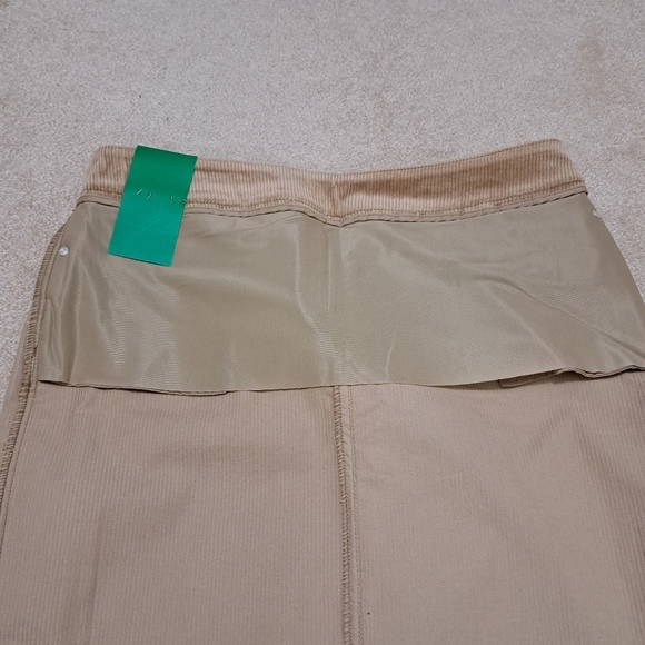 S.C. & Co Corduroy Skirt Womens Size 12 Pull On Cord Mini Skirt Tan Brown NWT - Picture 10 of 13